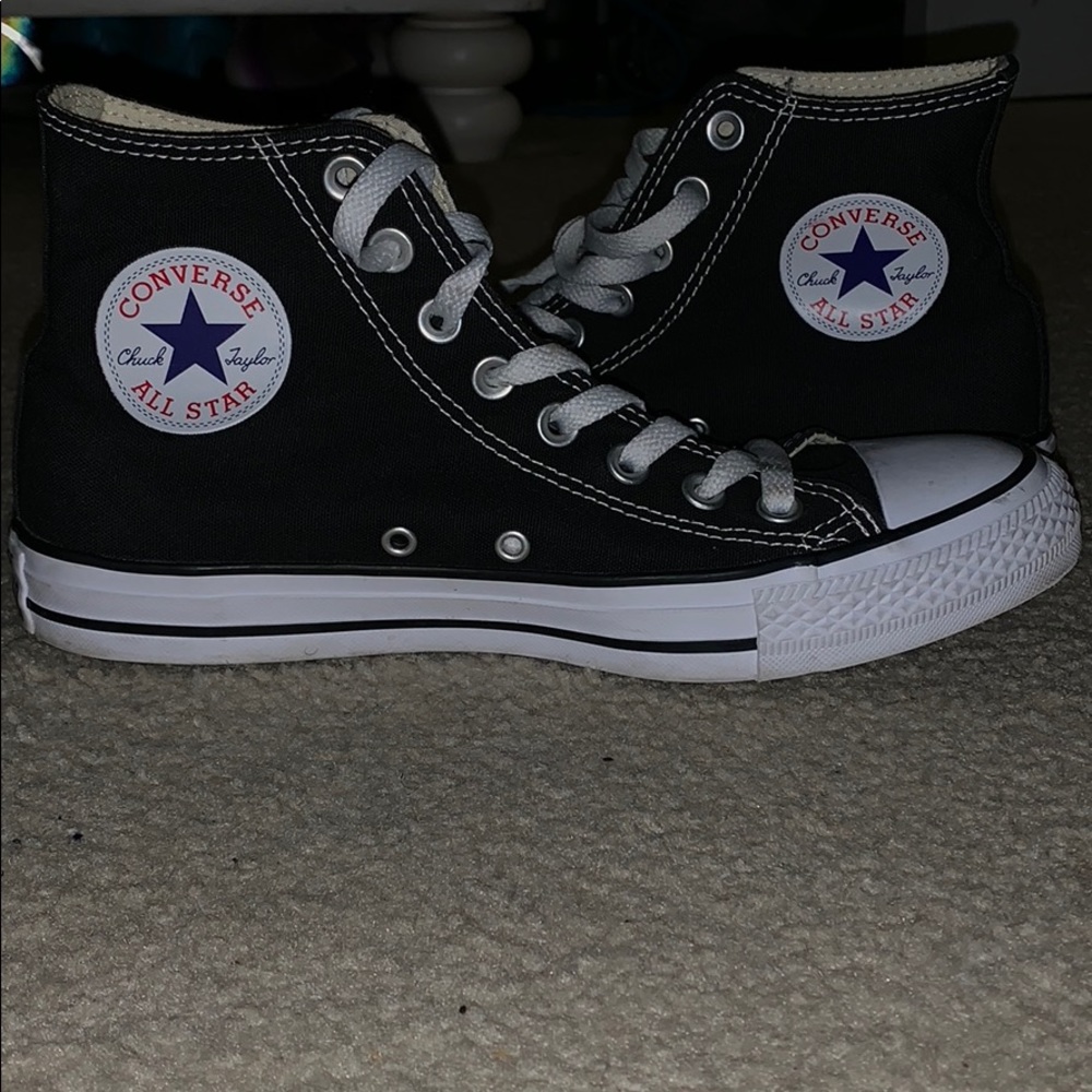 Women’s Black High Top Converse